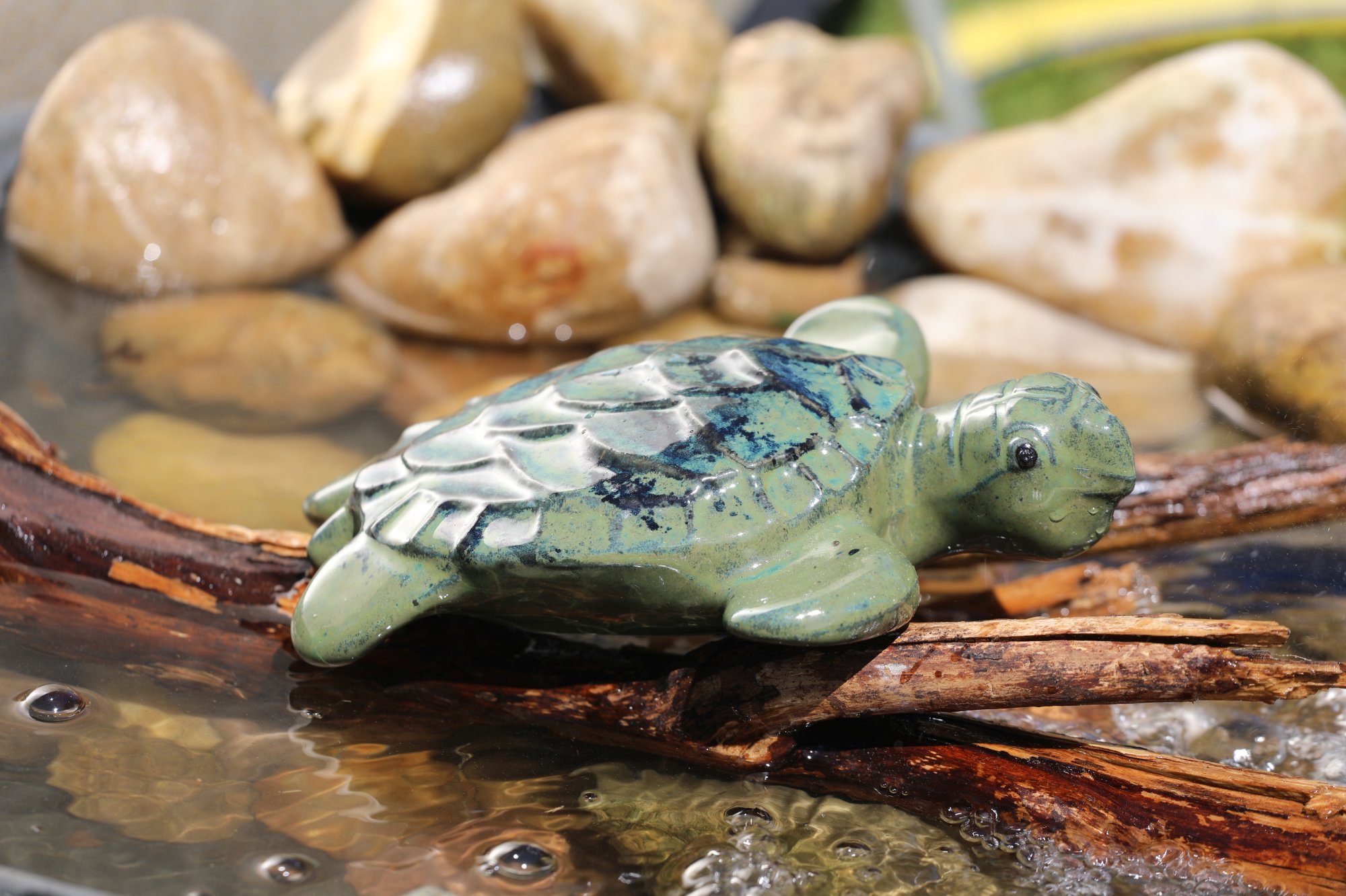 Keramik Schwimmtier “Grosse Schildkröte“