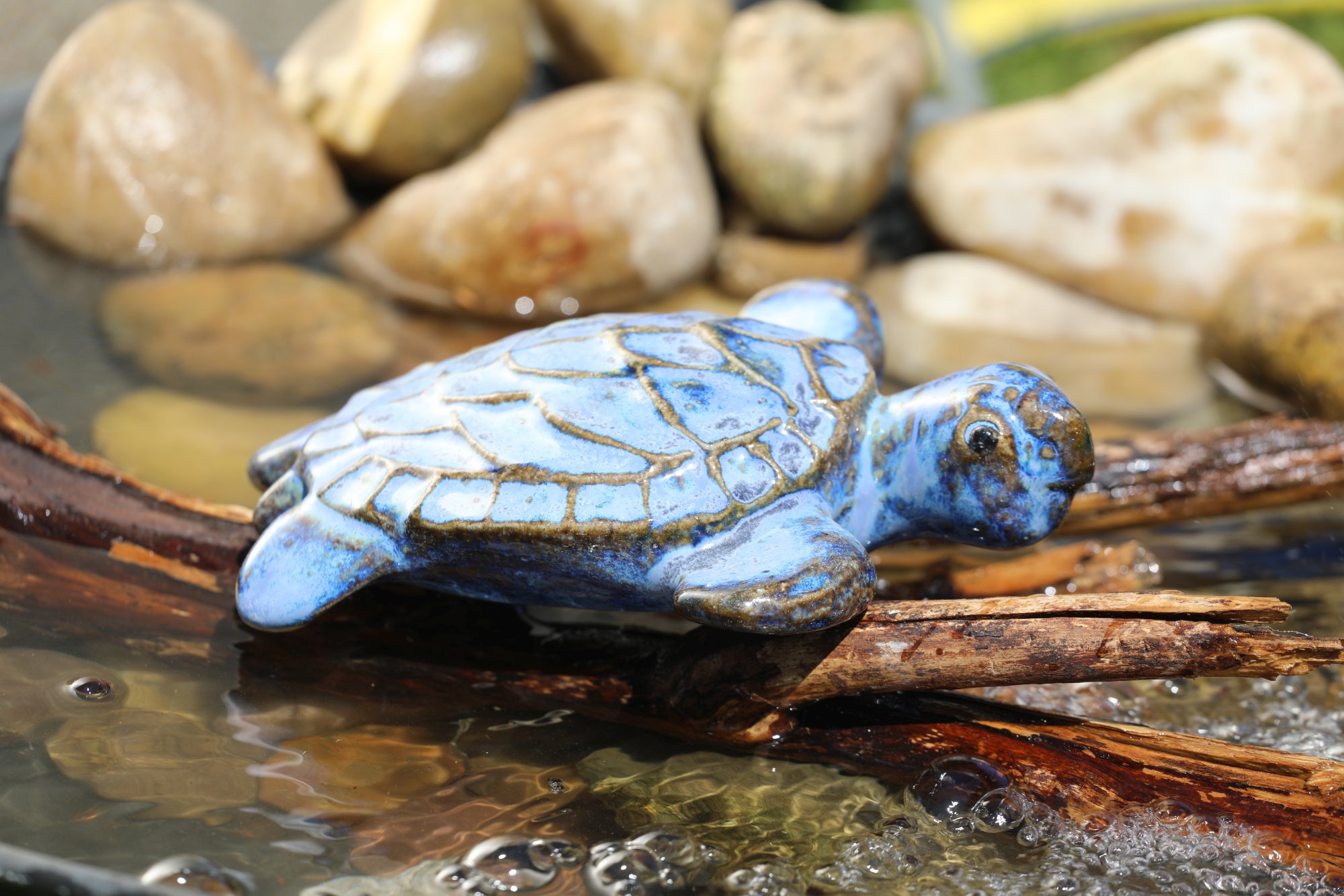 Keramik Schwimmtier “Grosse Schildkröte“ – Bild 3