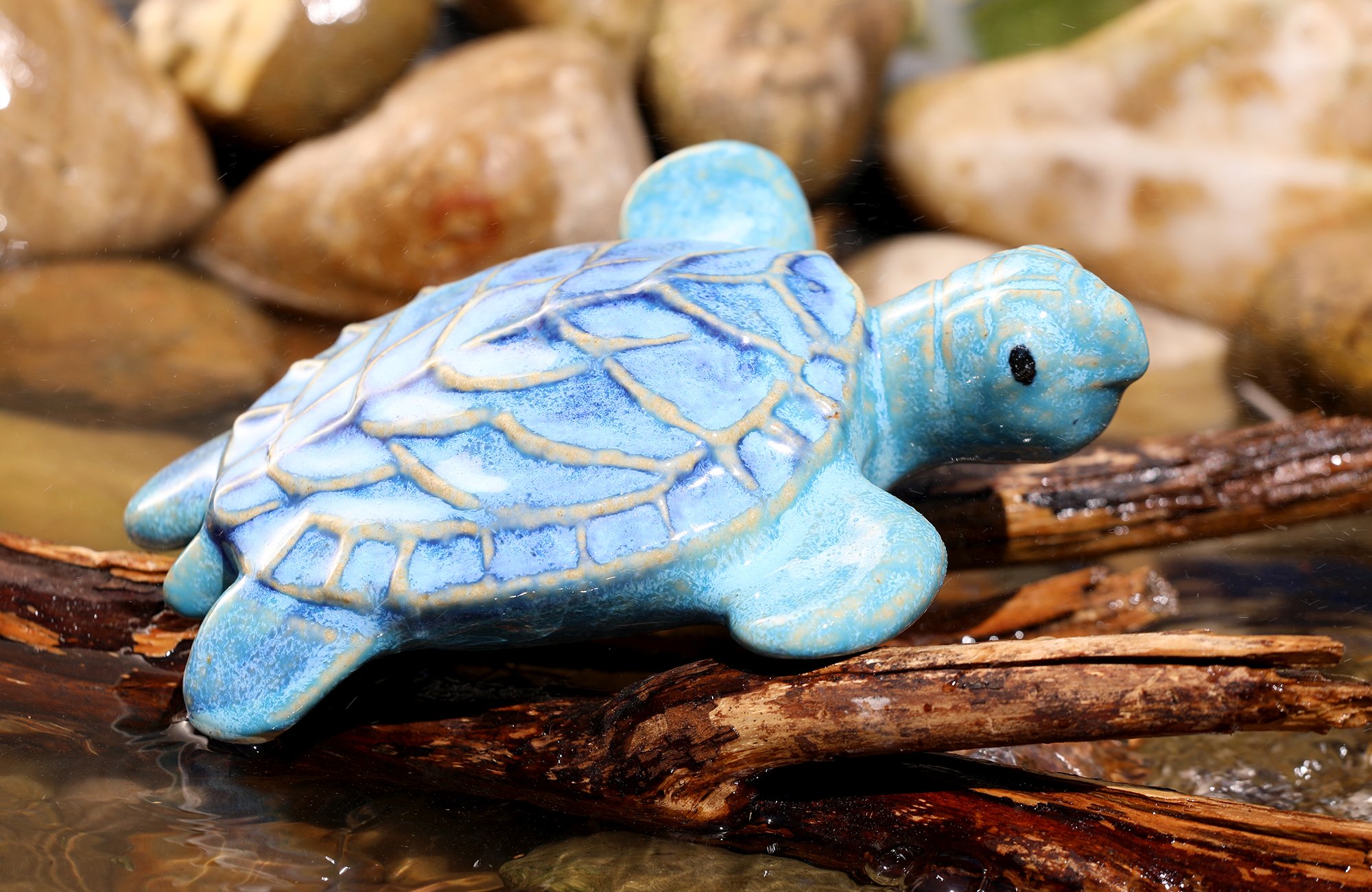 Keramik Schwimmtier “Grosse Schildkröte“ – Bild 5