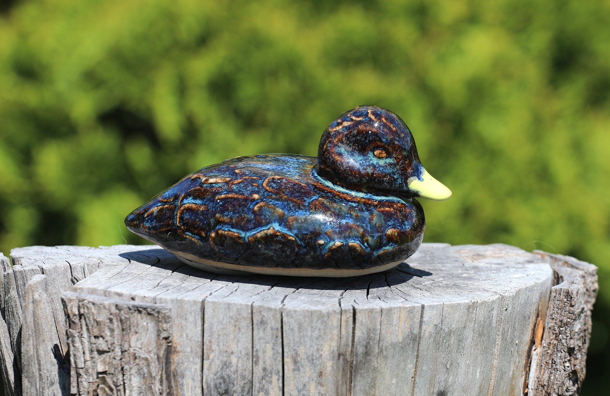 Keramik Schwimmtier “Kleine Ente“ – Bild 3