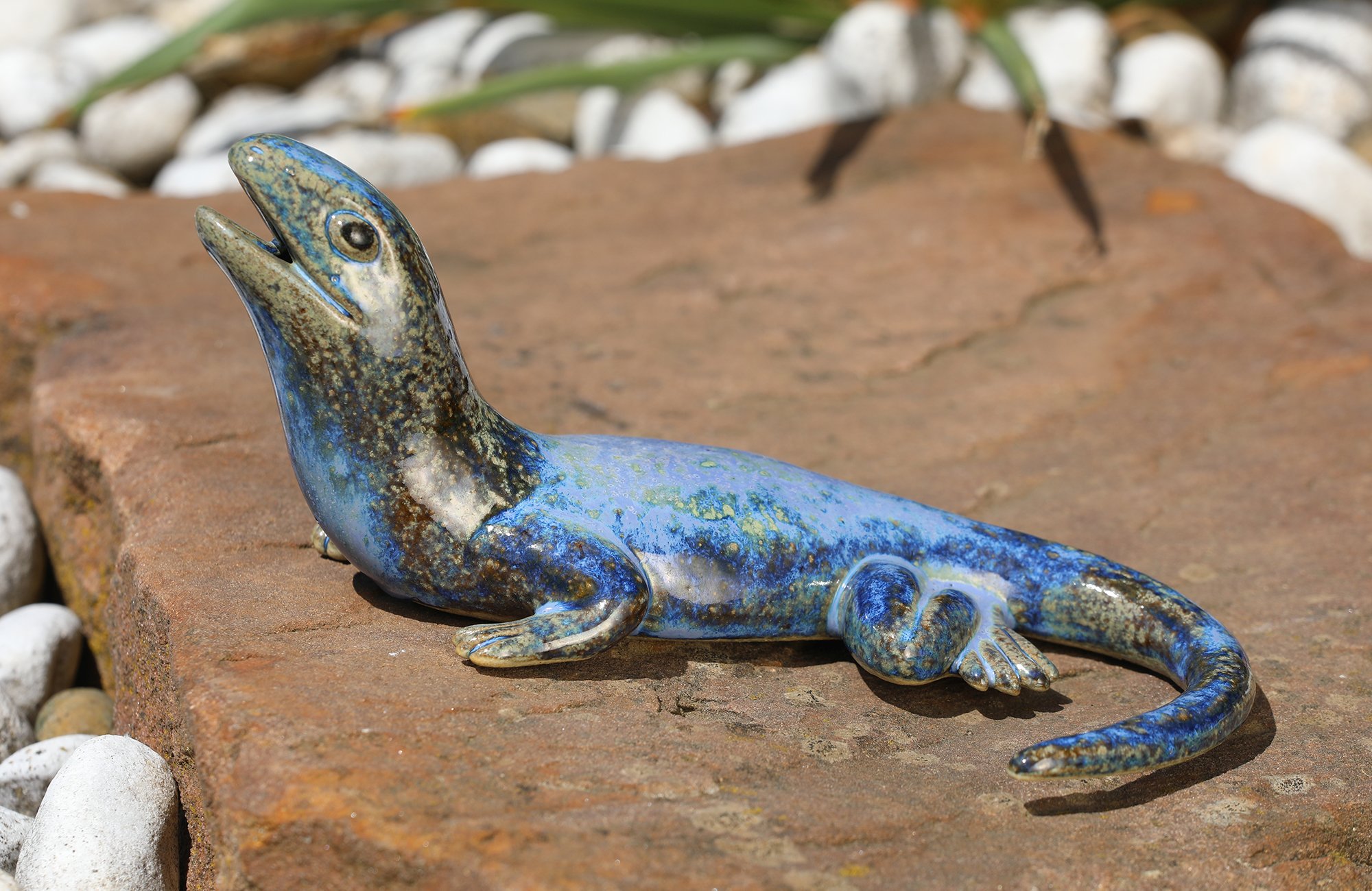 Keramik Wasserspeier “Echse Klein“ – Bild 3