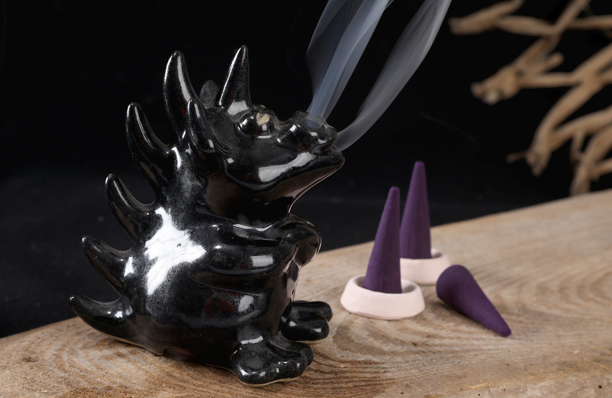 Räucherdrache Punker (ohne Teller)