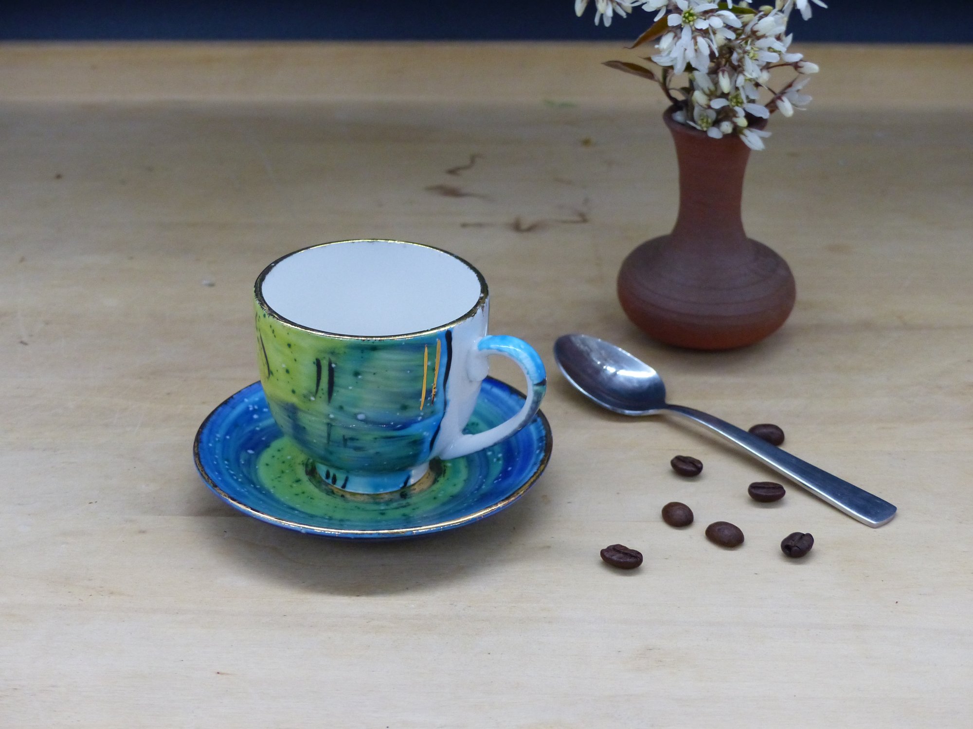 Espressotassen mit Unterteller – Bild 3